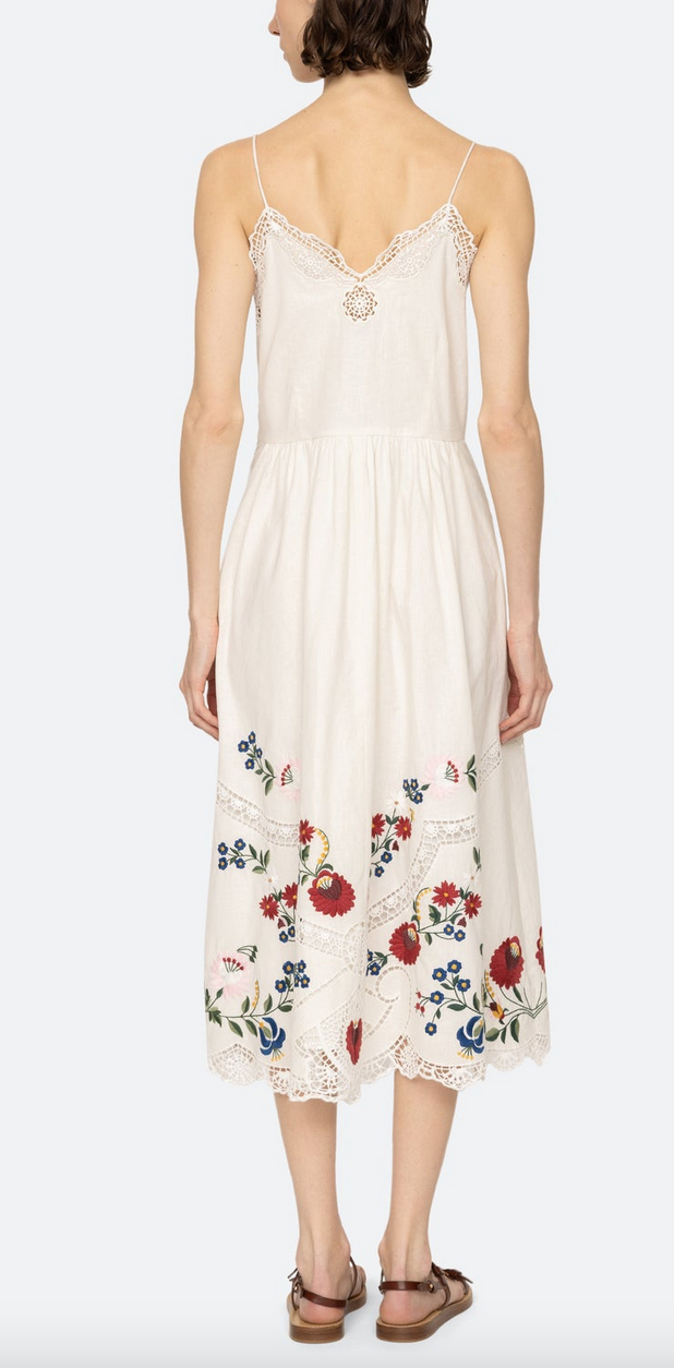 Celia slip dress cream