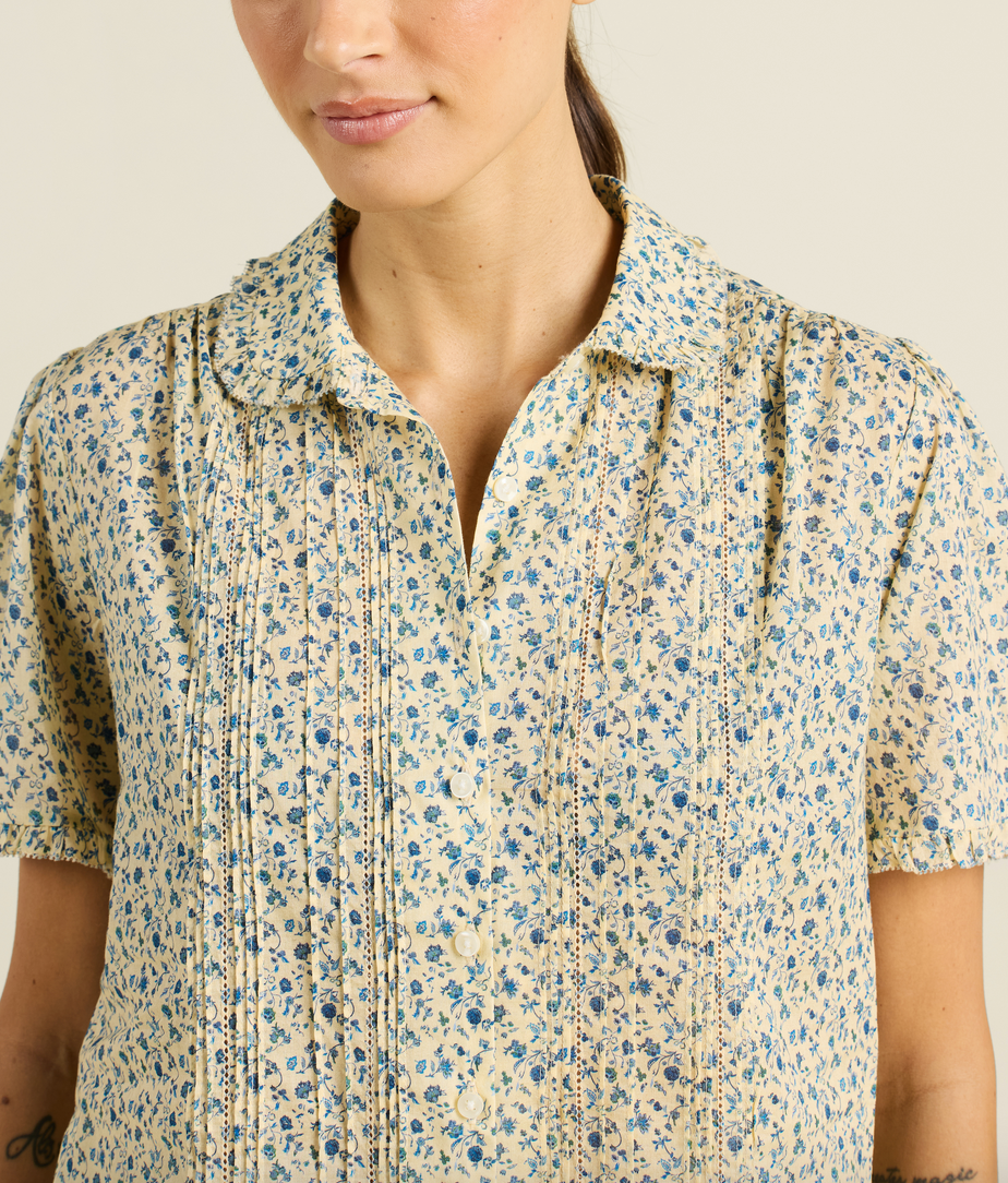 Millie blouse porcelain ditsy