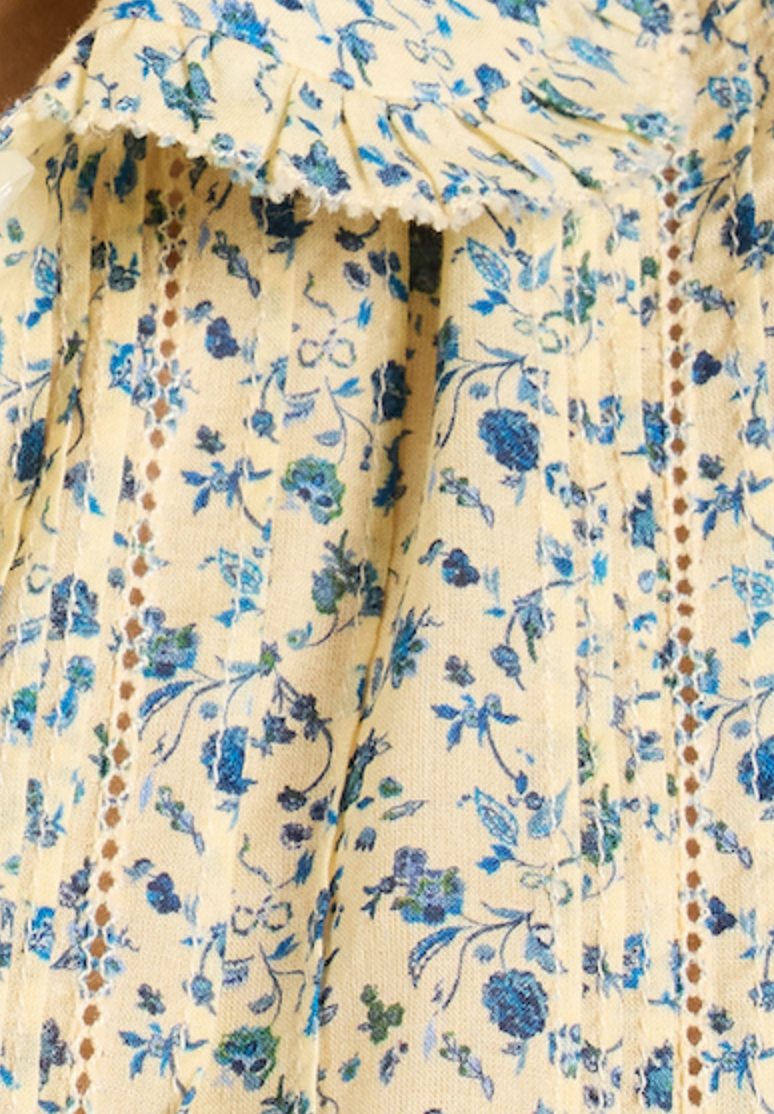 Millie blouse porcelain ditsy
