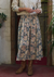 the canary skirt indigo floral