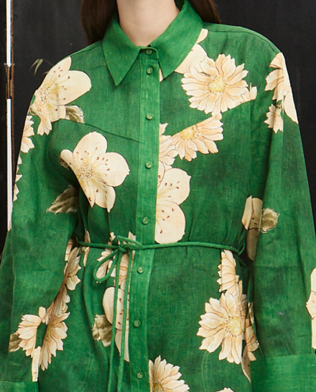 sage shirtdress green