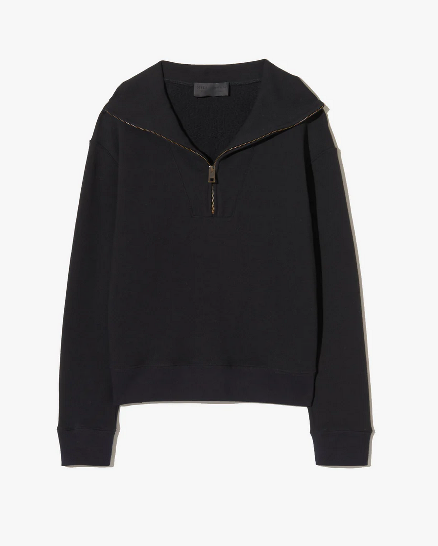 Diya quarter zip sweatshirt black