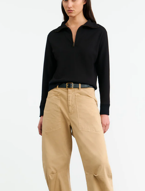 Diya quarter zip sweatshirt black