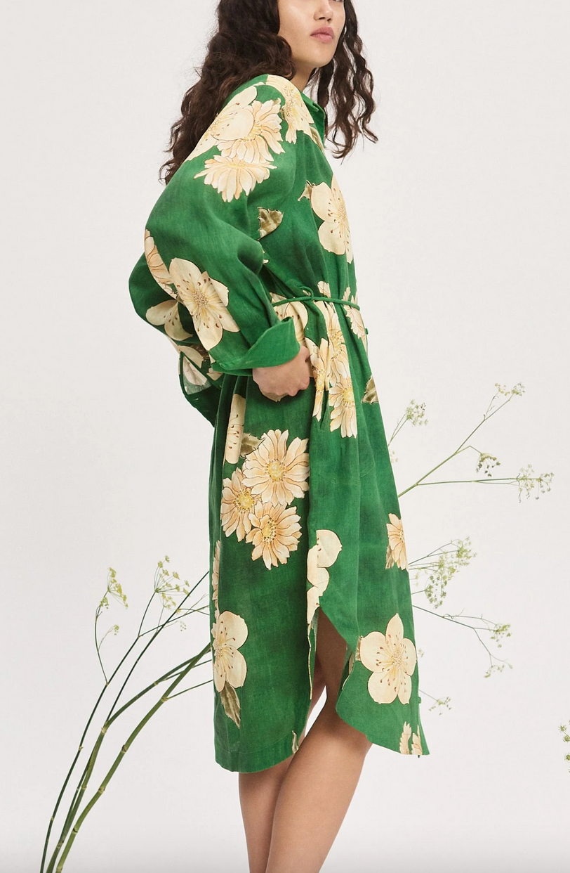 sage shirtdress green