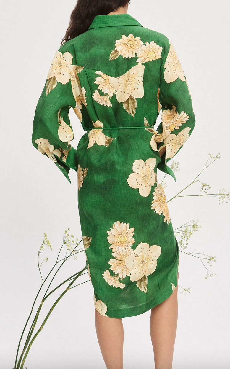 sage shirtdress green