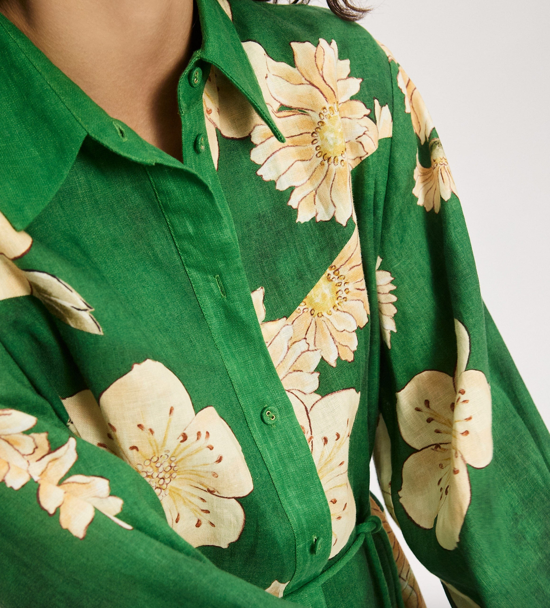 sage shirtdress green