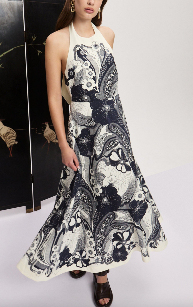 Mickey midi dress navy