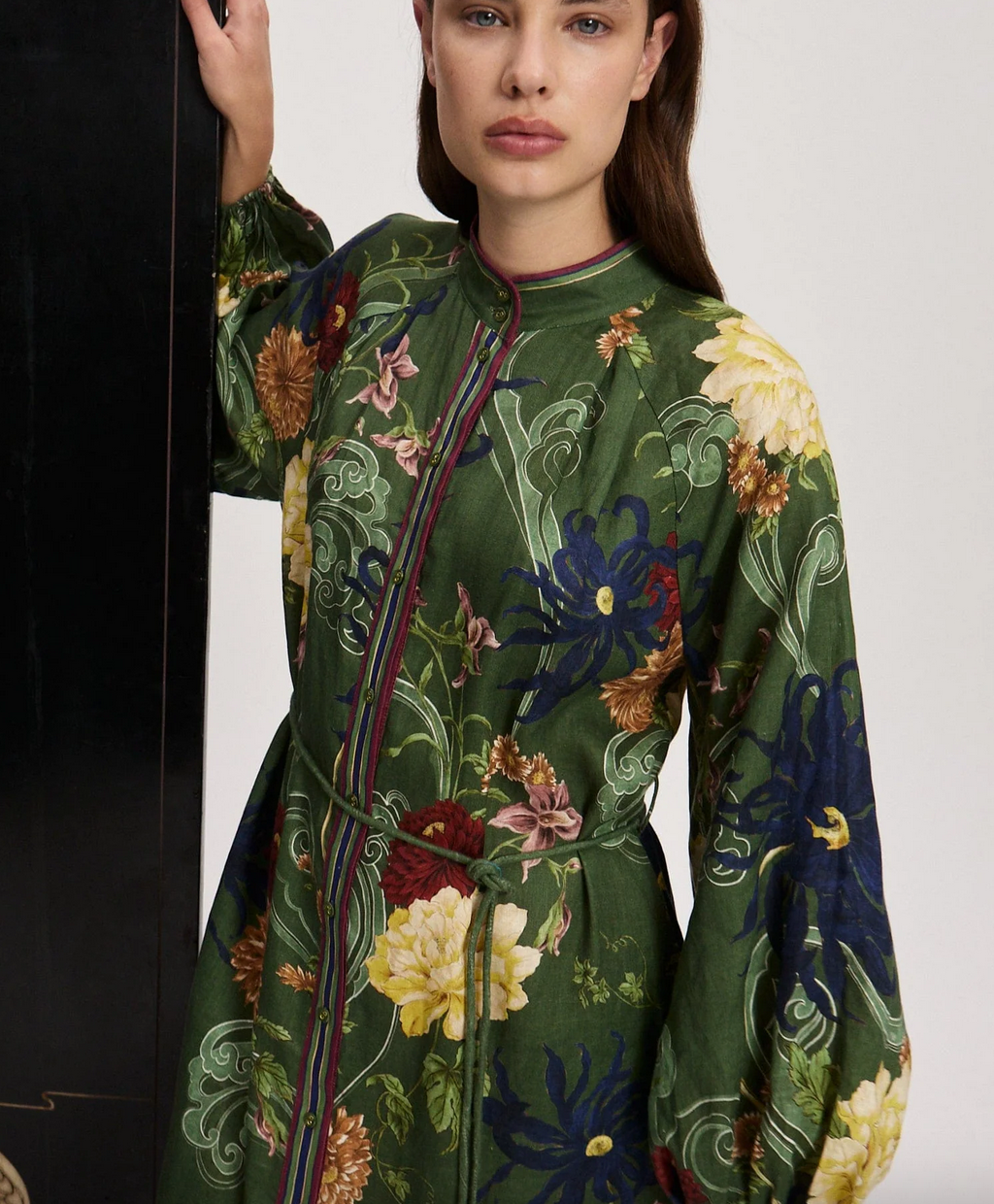 Avery shirtdress green