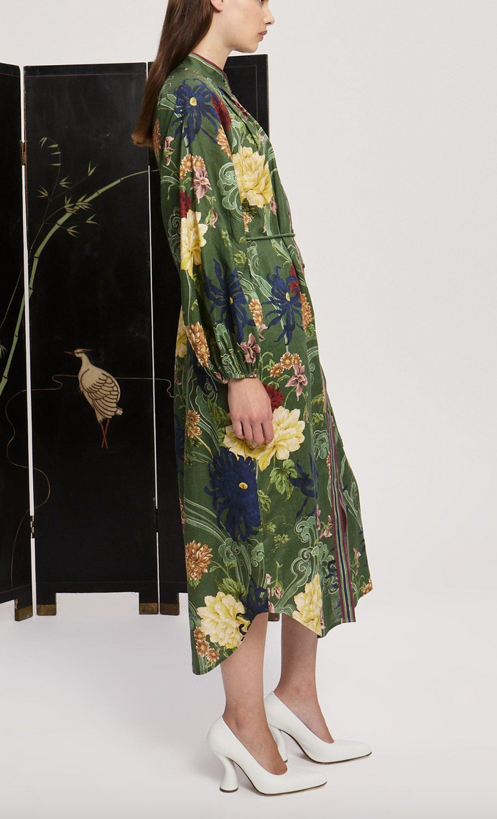 Avery shirtdress green