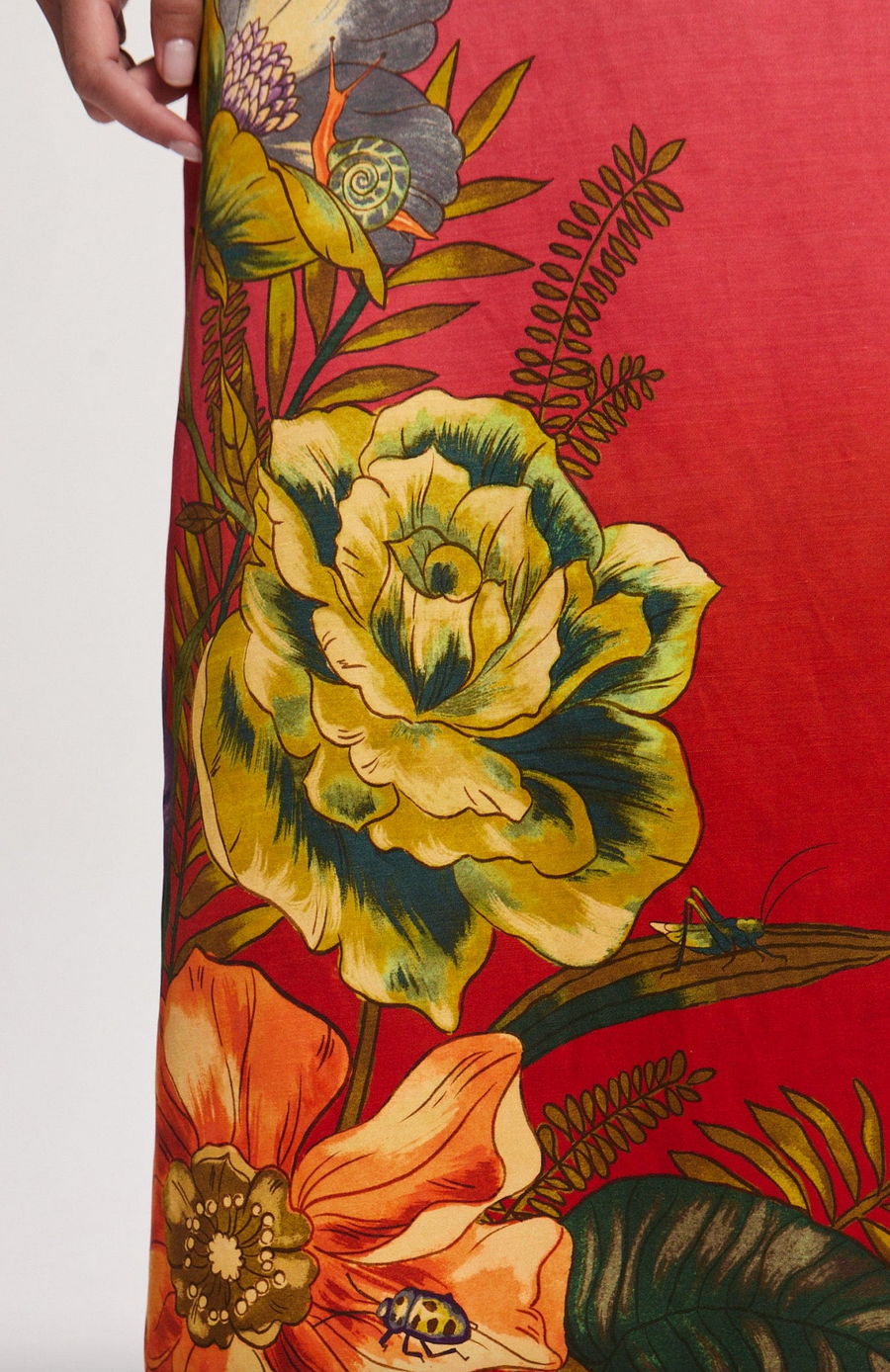 Inez midi dress pink ombre