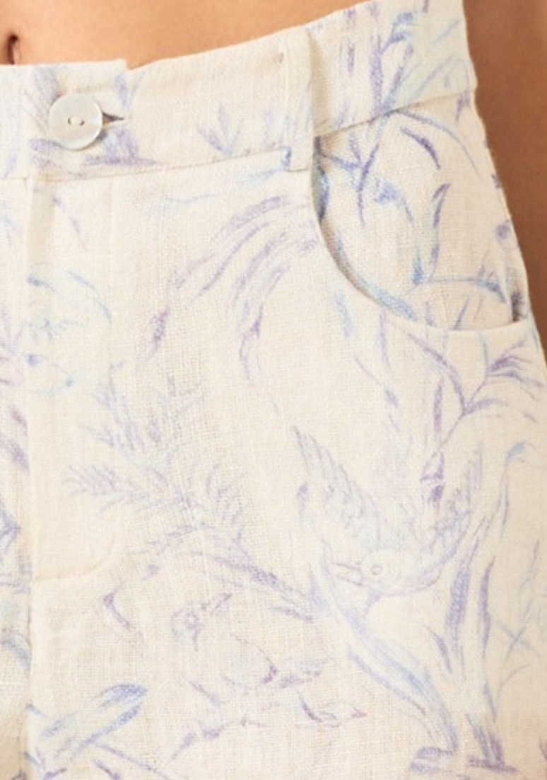 Bunny avion toile jean white