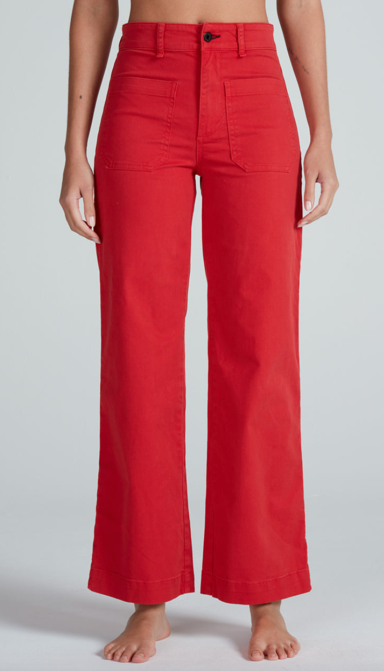 Sailor twill lips red