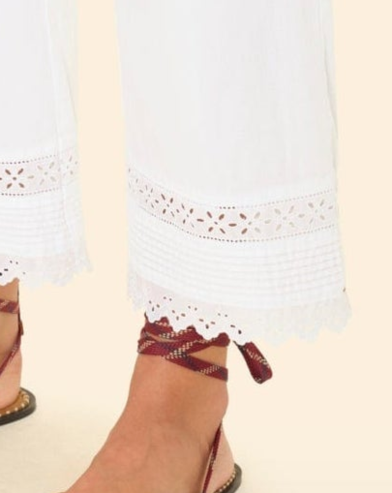 Blanc ilya pant