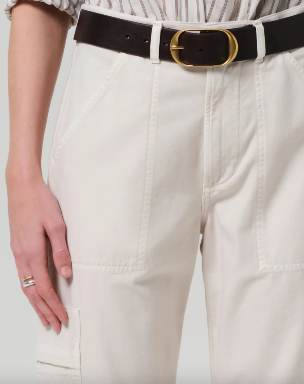 Marcelle low slung easy cargo almondette