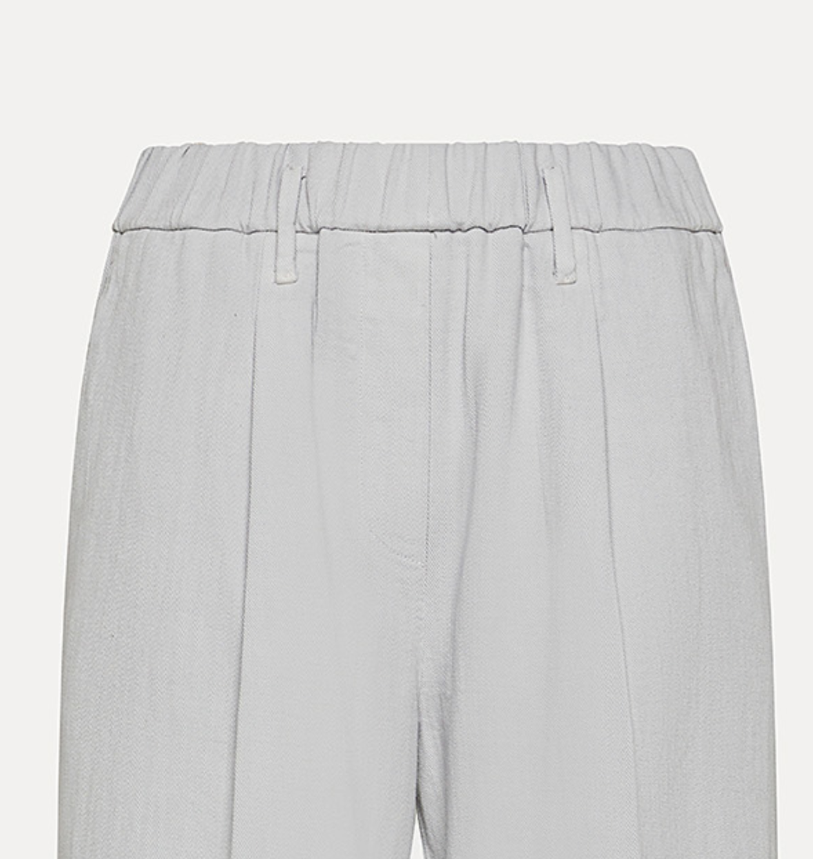 fluid cotton bull regular waist pants gris