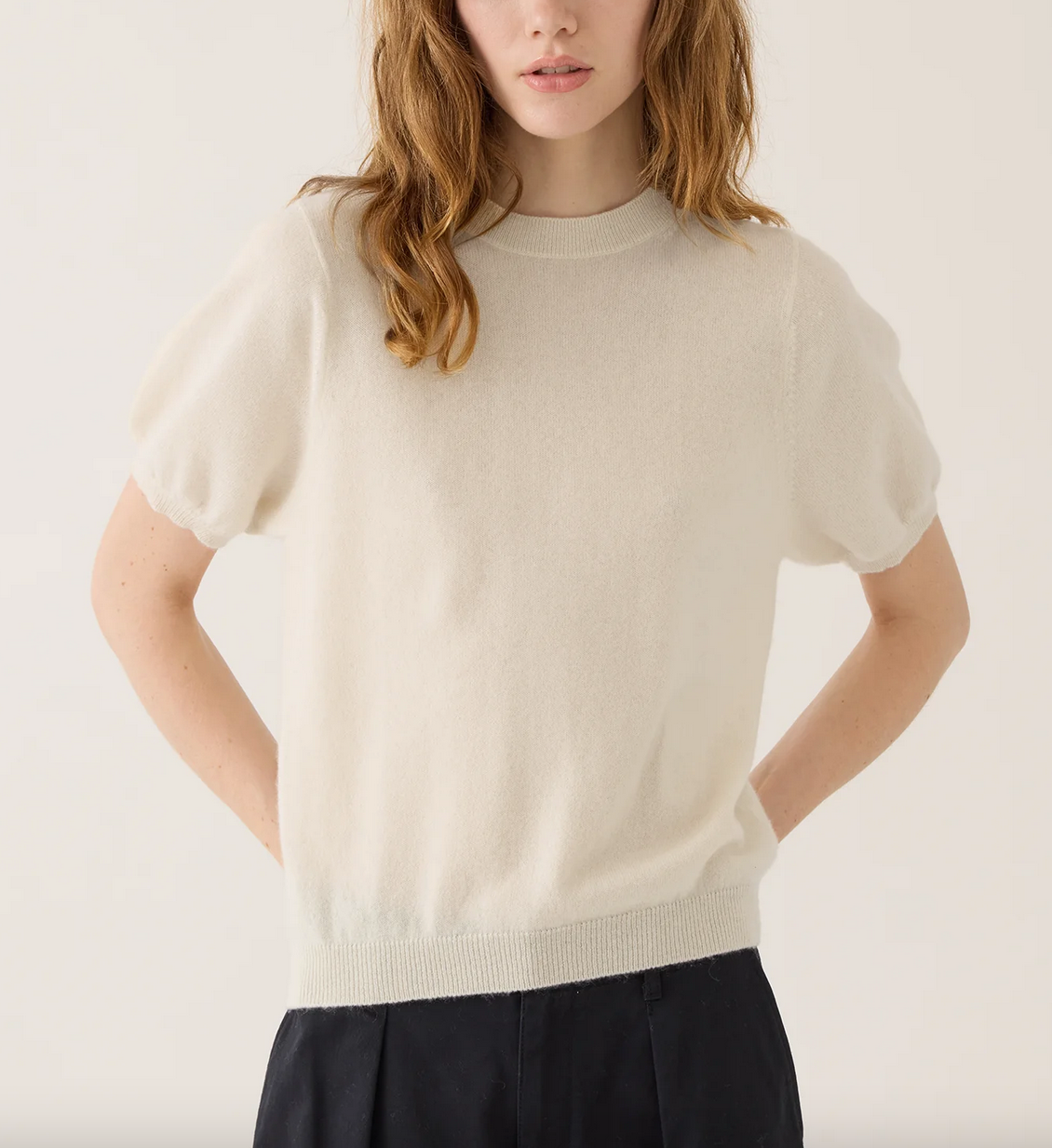 Tilda cashmere top ivory