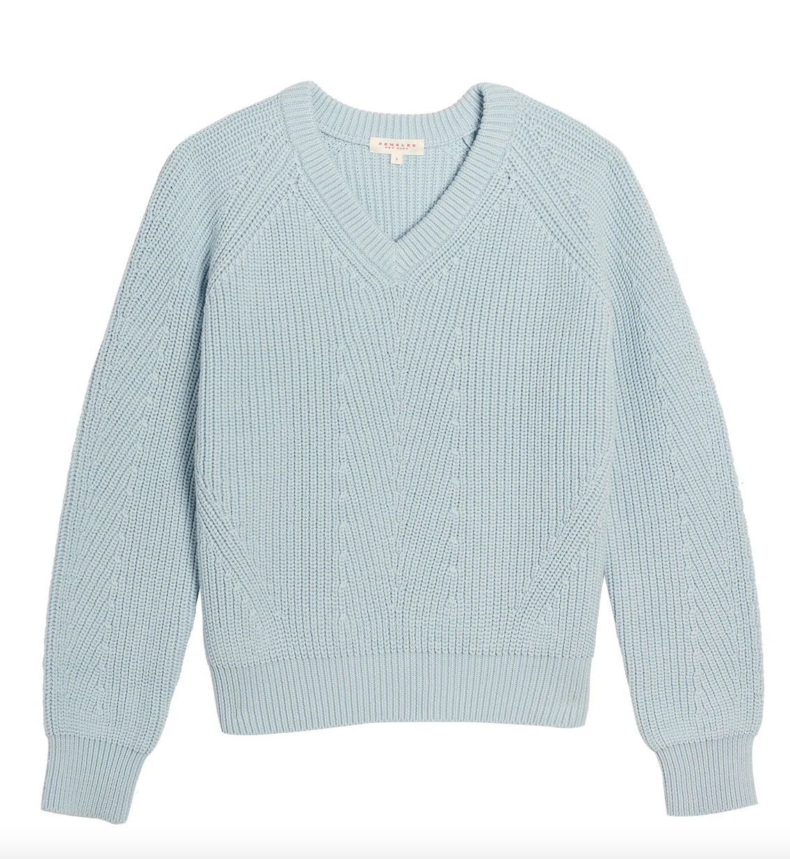 Mimi cotton sweater icy blue