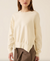 elle cotton cashmere sweater off white