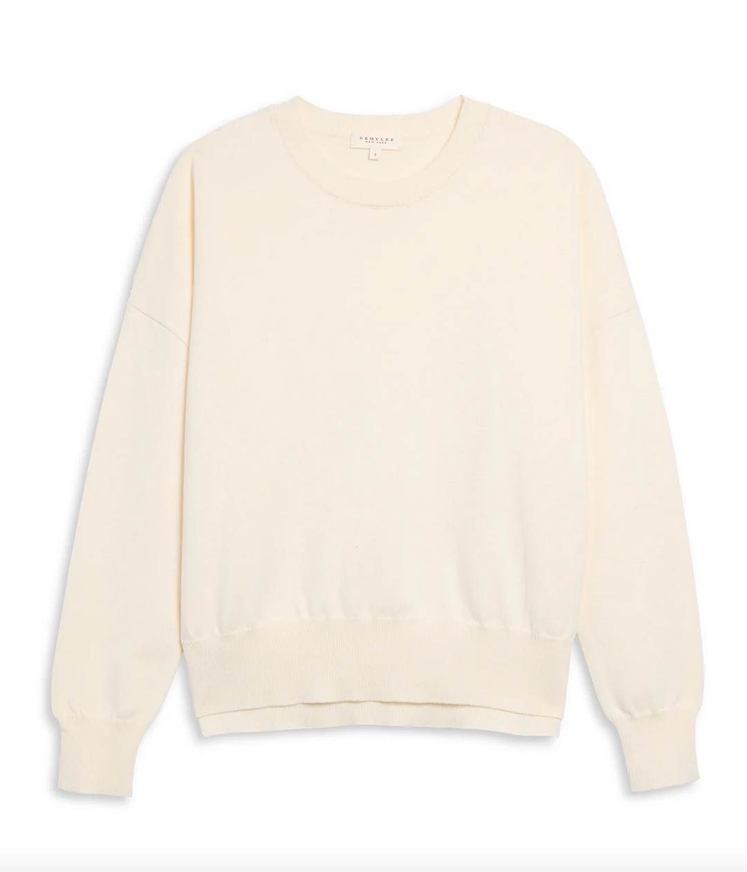 elle cotton cashmere sweater off white