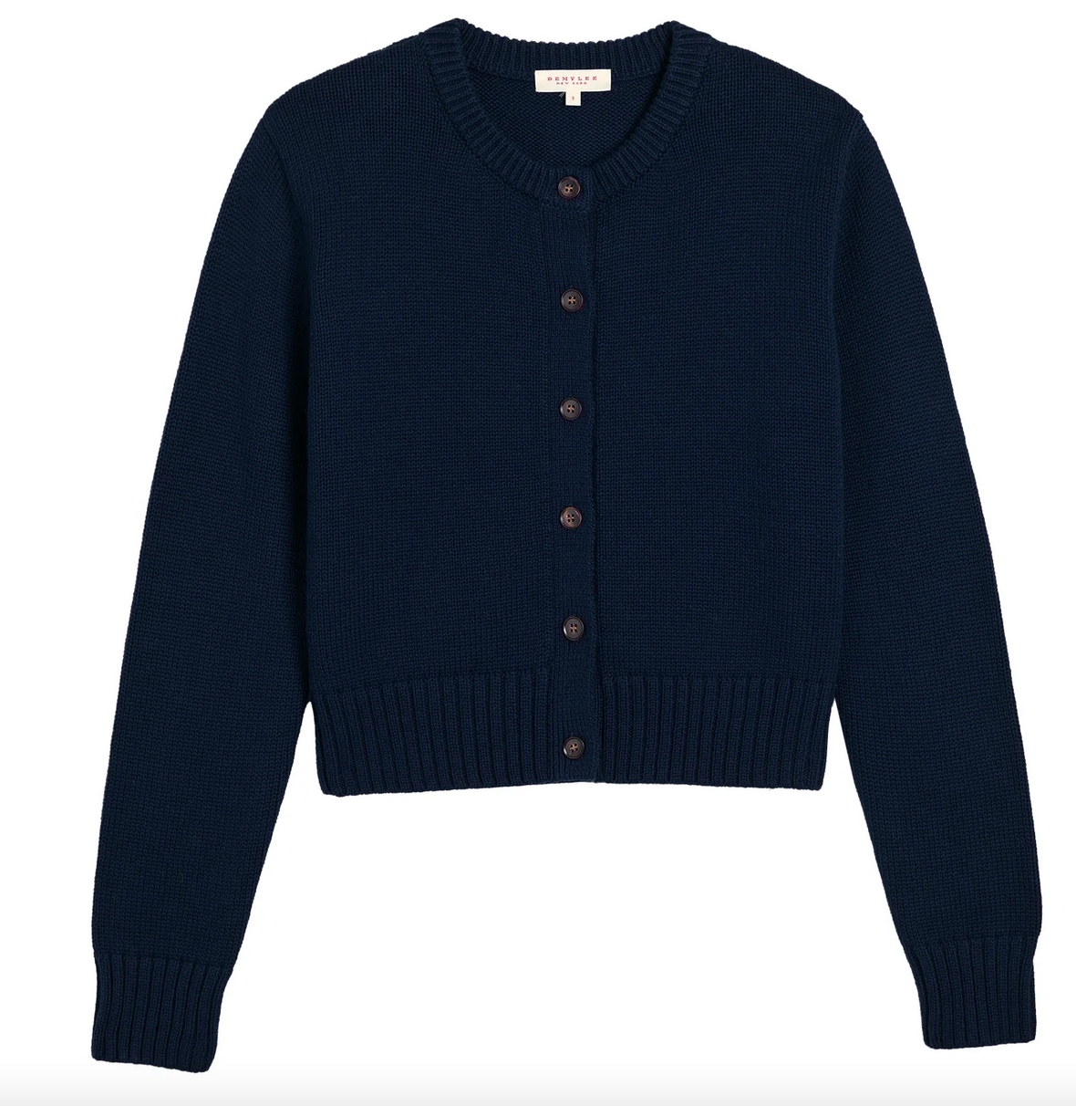hallie cotton cashmere cardigan navy