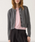 hallie cotton cashmere cardigan dark heather grey