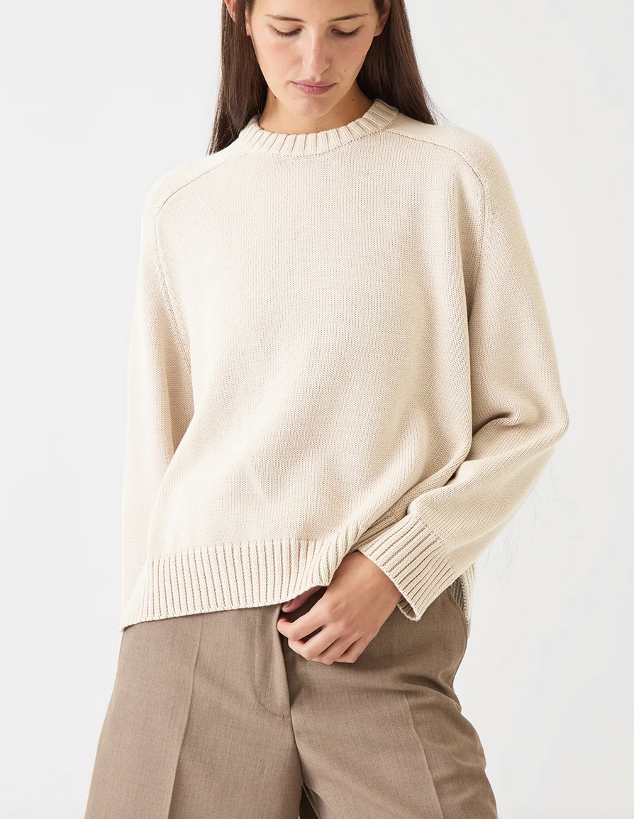 haruhi cotton sweater off white
