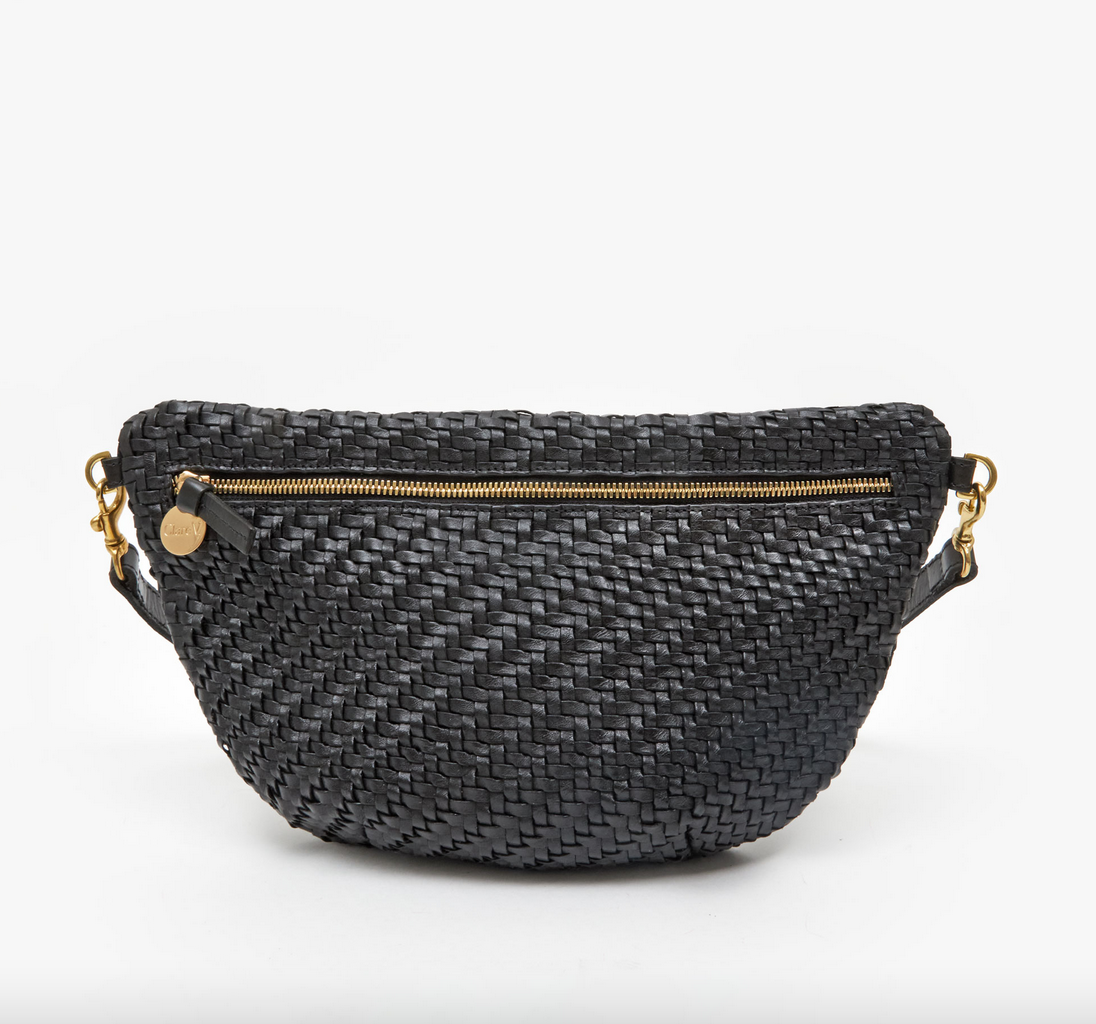 grande fanny black woven zig-zag