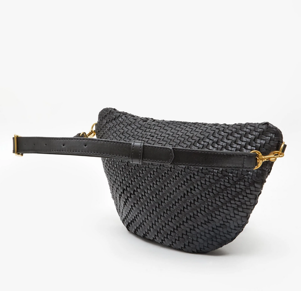 grande fanny black woven zig-zag