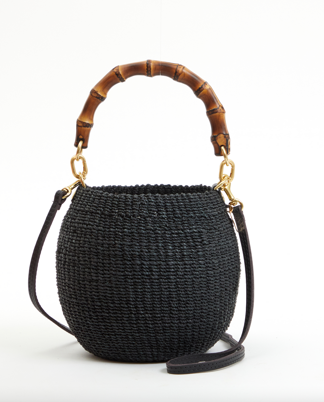 petit pot de miel w/ bamboo handle black
