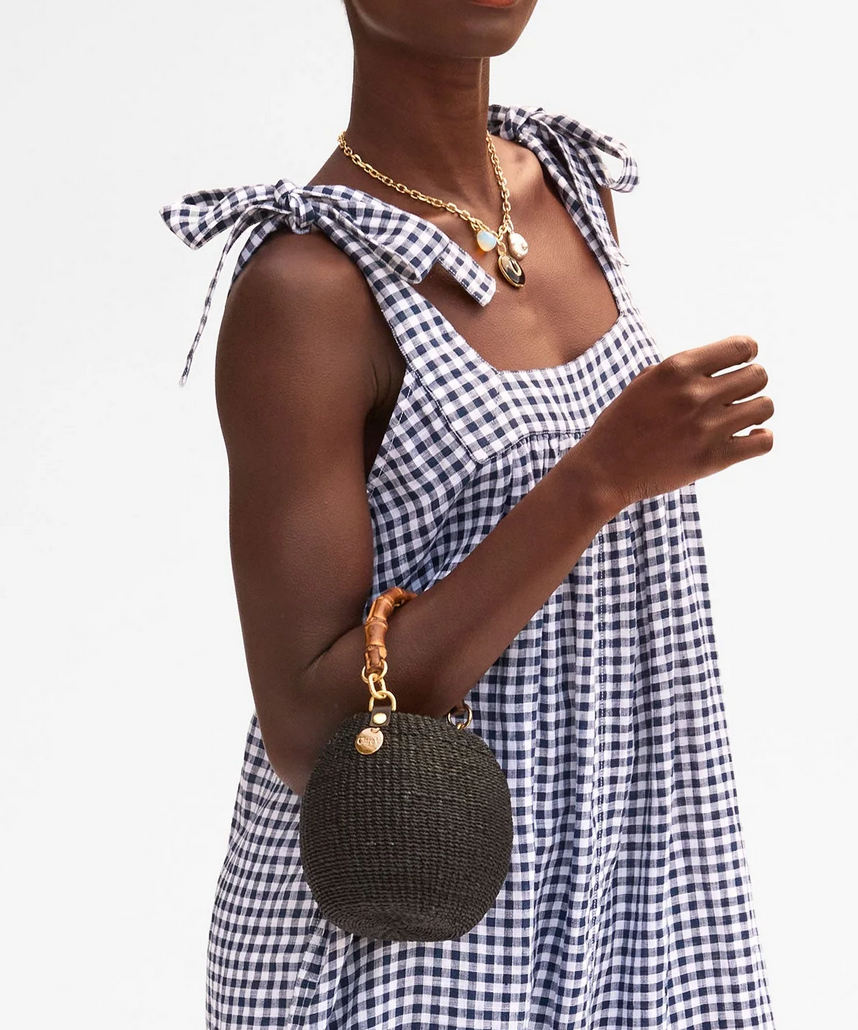 petit pot de miel w/ bamboo handle black