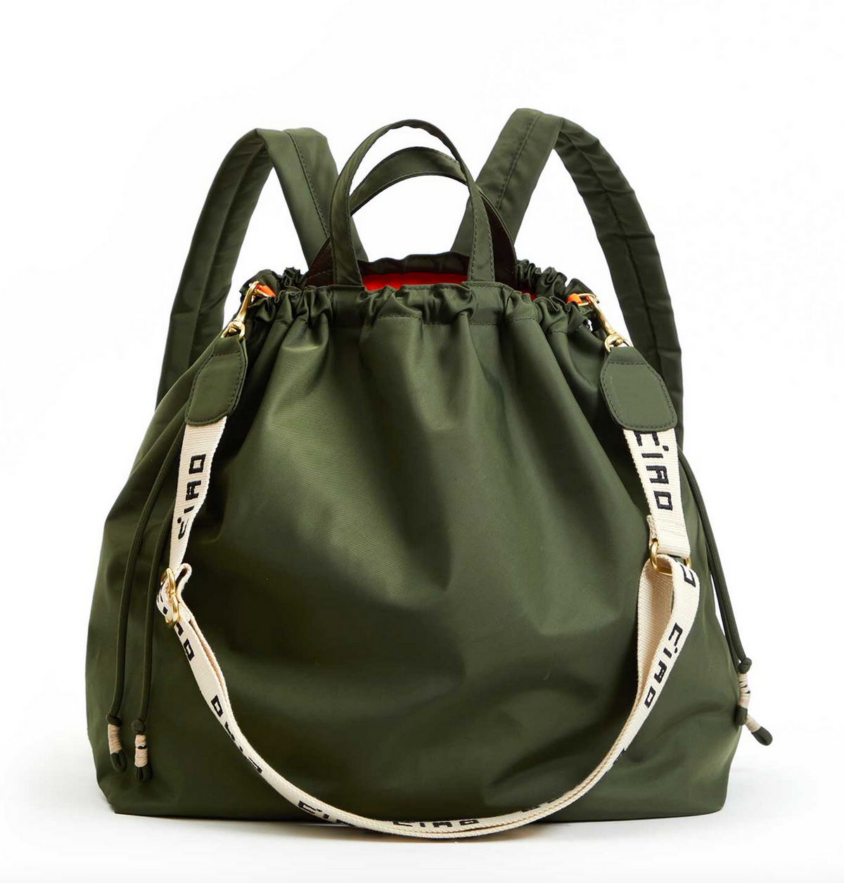 sac tout backpack army recycled nylon