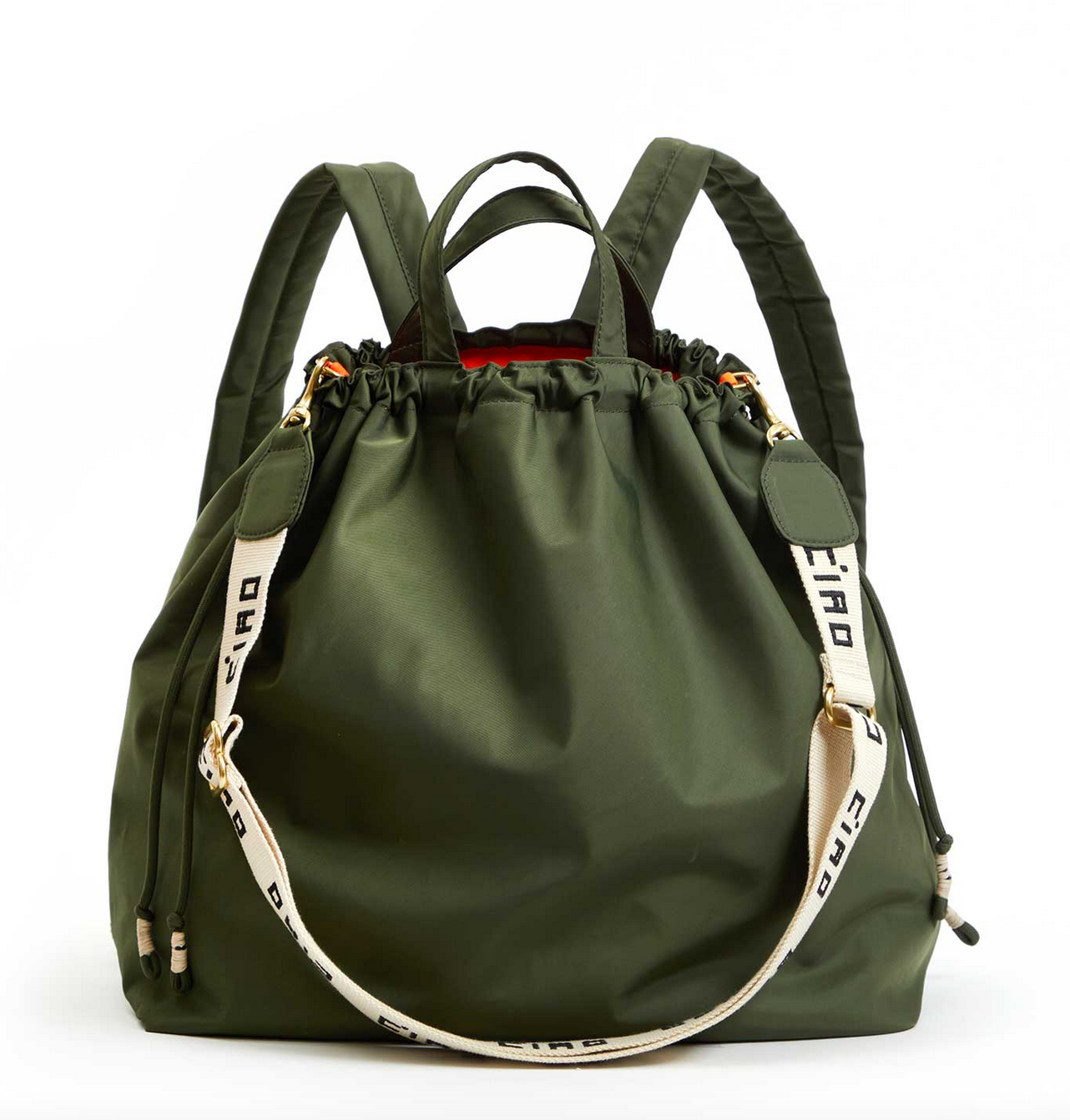 sac tout backpack army recycled nylon