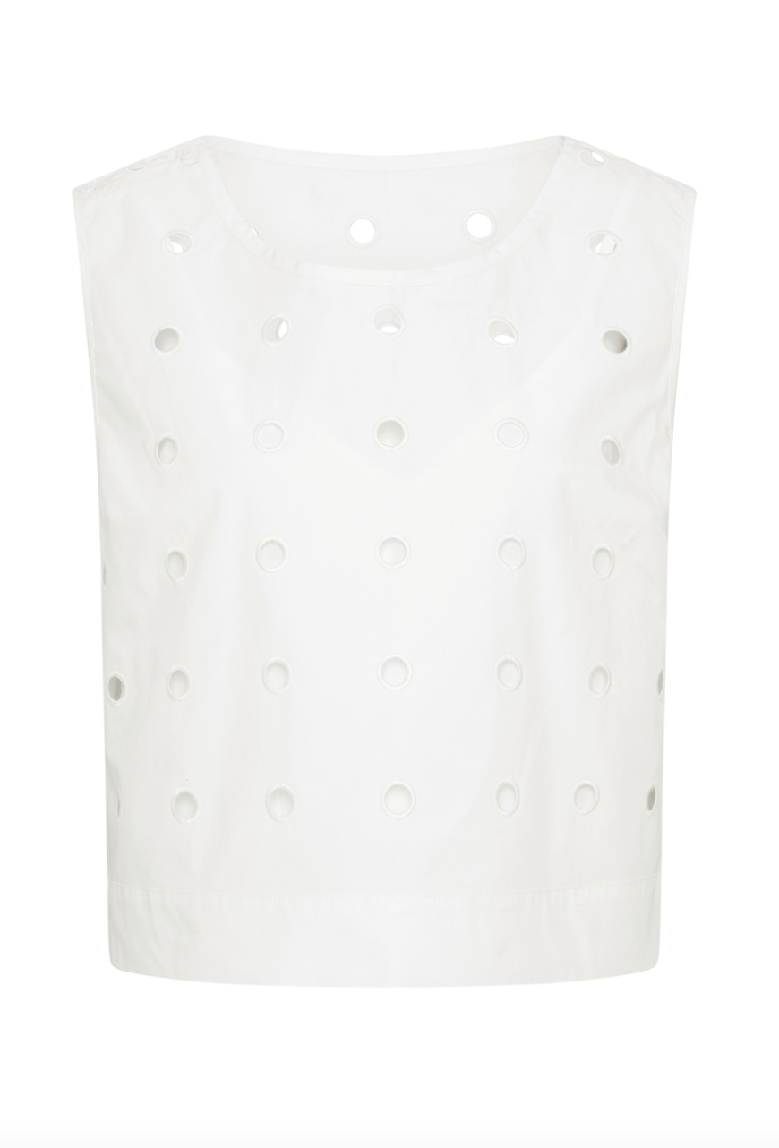 Peggy top vintage white