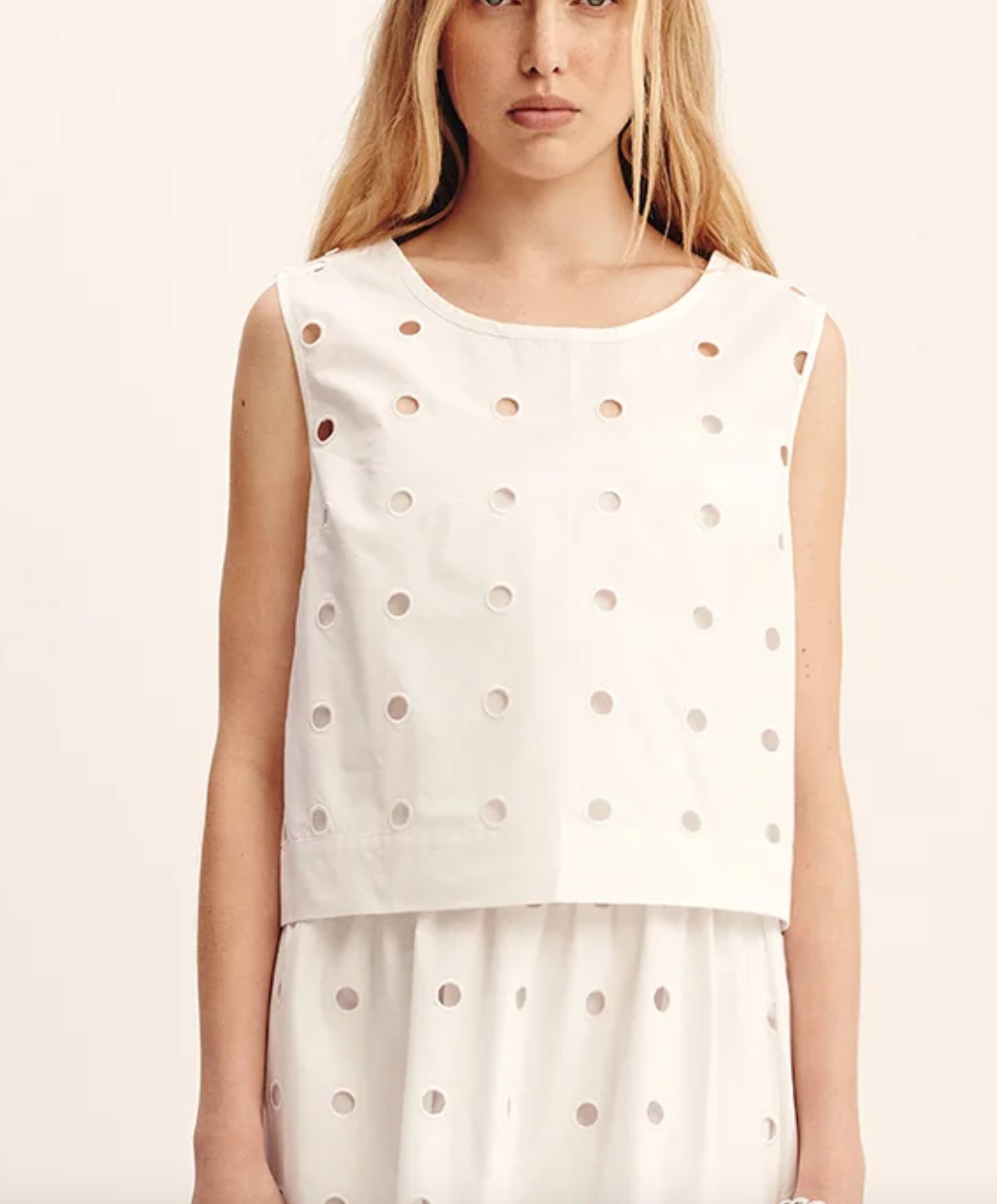 Peggy top vintage white