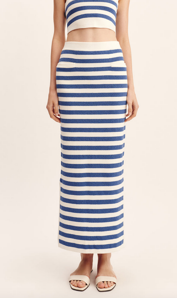 Ari skirt blue stripe