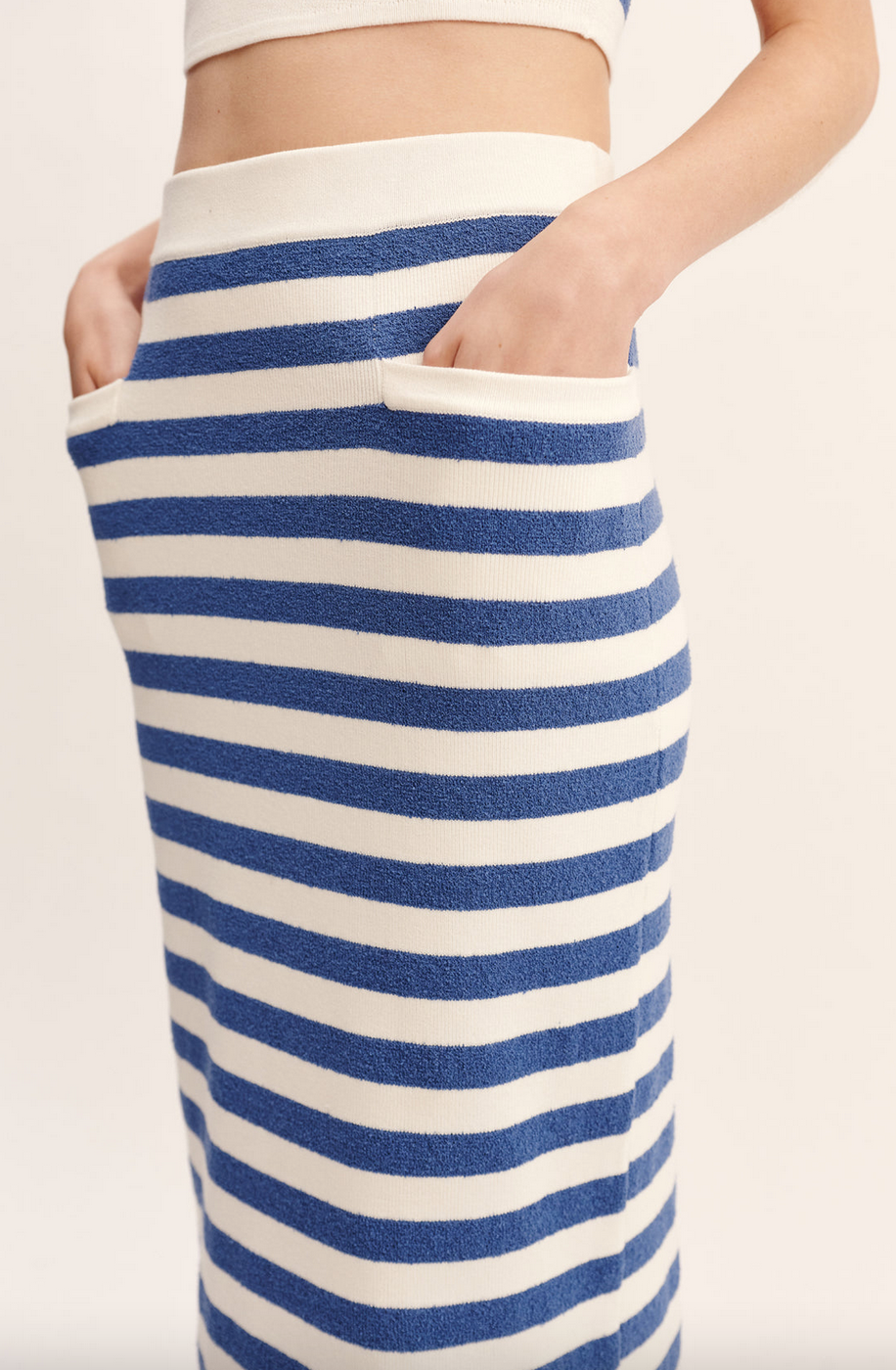 Ari skirt blue stripe