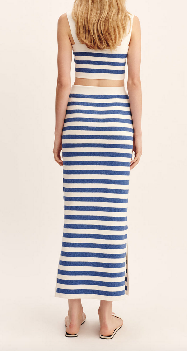 Ari skirt blue stripe