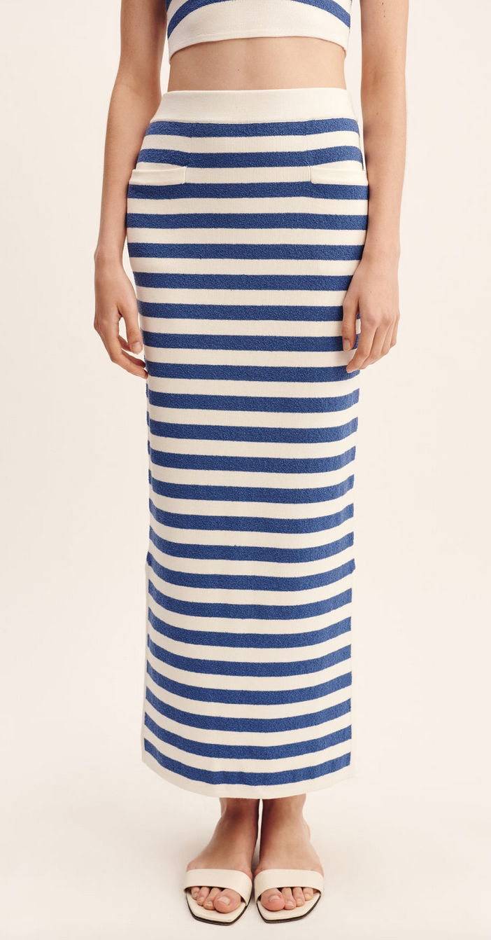 Ari skirt blue stripe