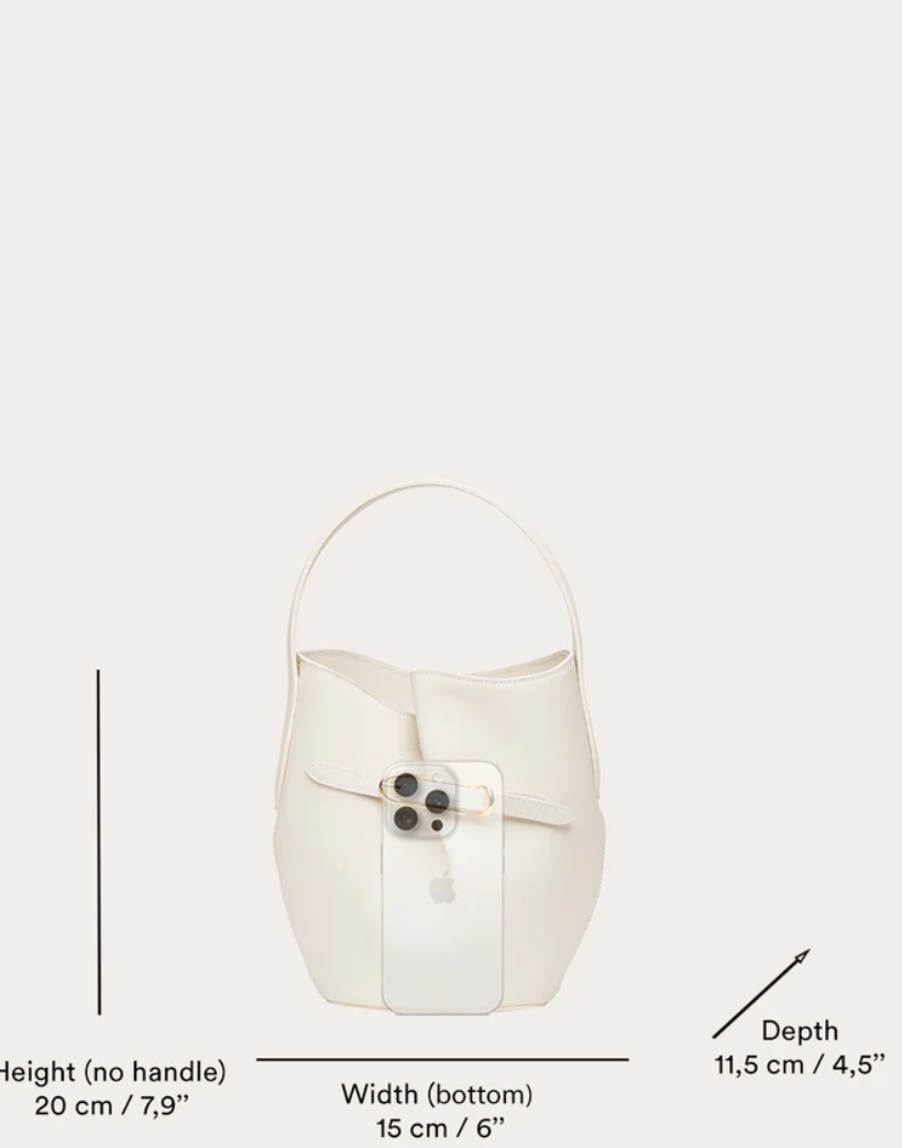 belted bucket bag mini dark brown suede