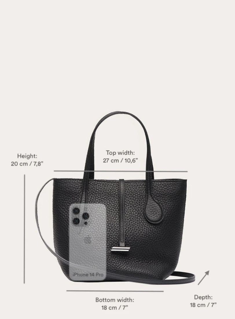 sprout tote mini dark brown suede