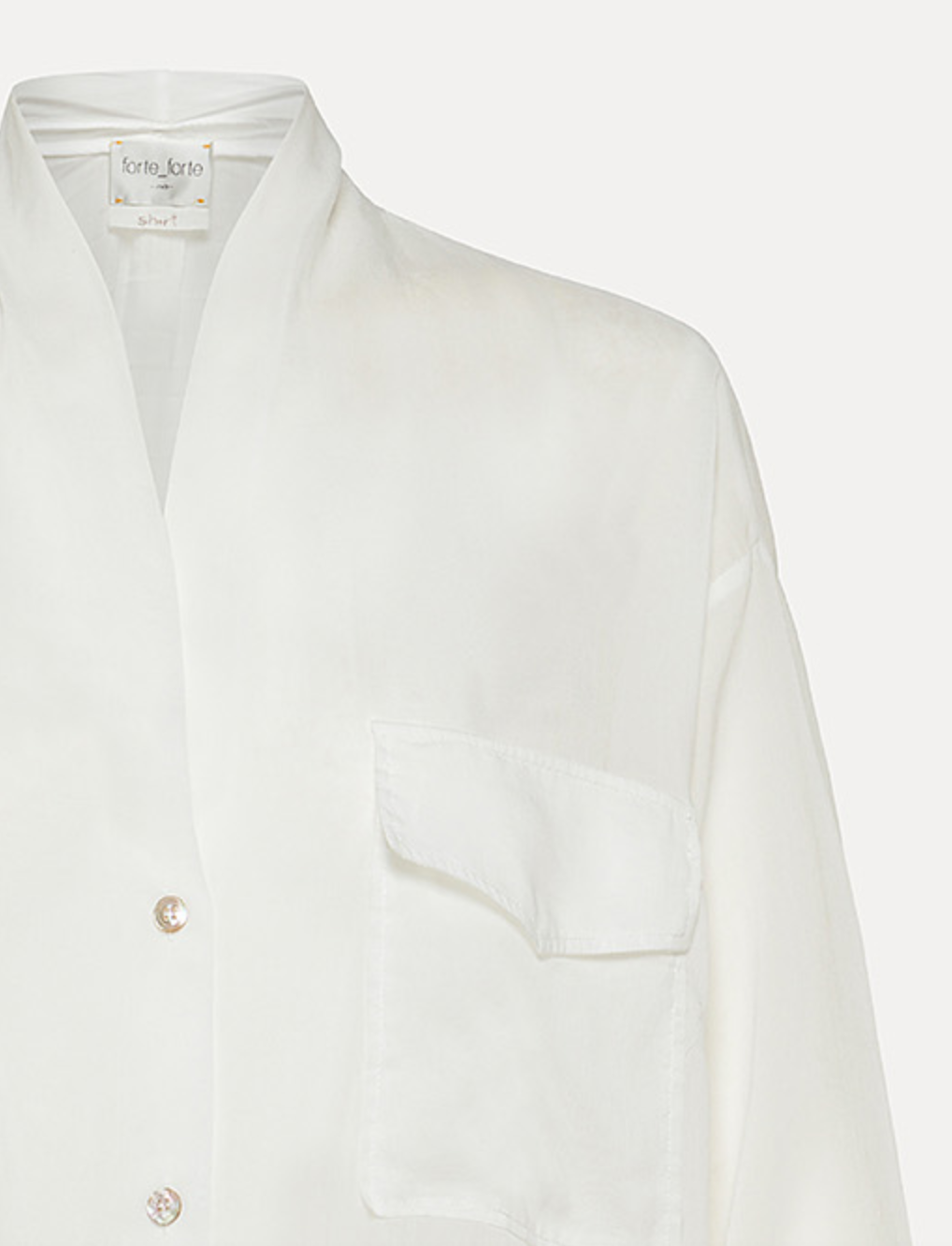 co/se voile shirt bianco white