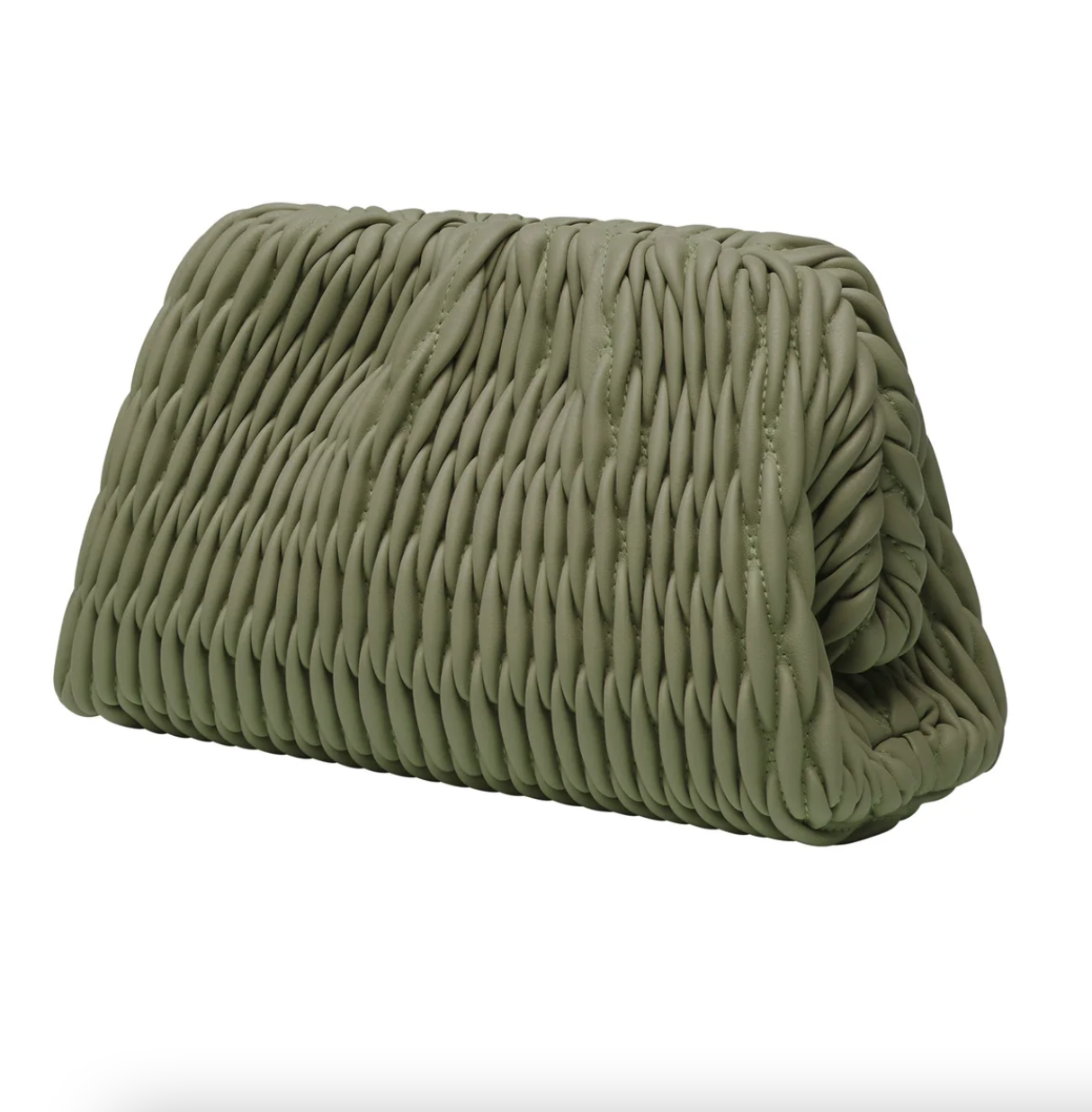 enzo clutch bag army