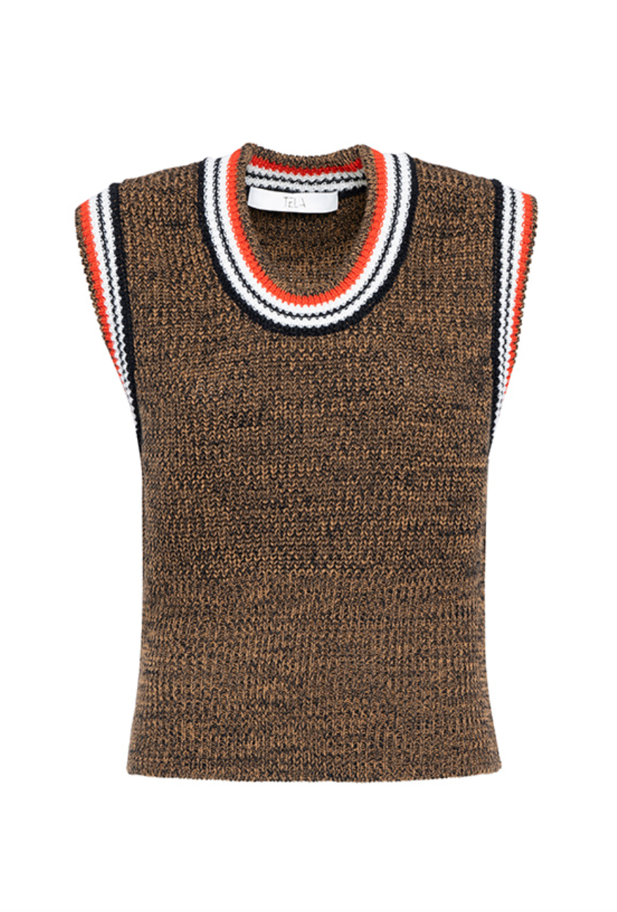 Vania vest camel