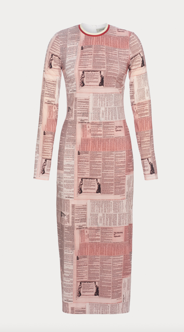 newspaper dress pink Newspaper Gown | Dusty Pink