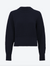 baguette fine sweater in waffled knit midnight
