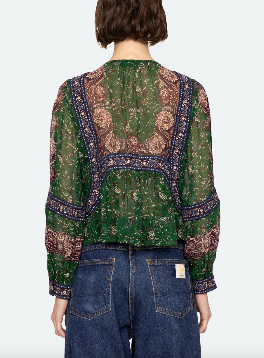 melba top green