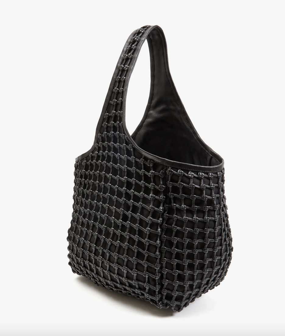 bando black knot woven leather