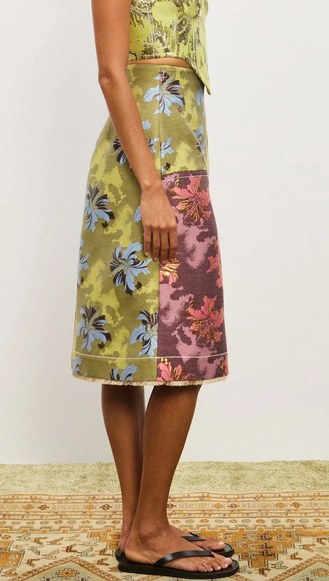adriana jacquard skirt