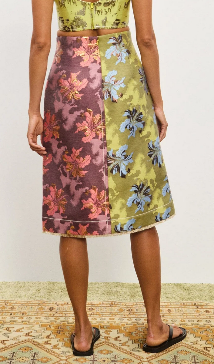 adriana jacquard skirt