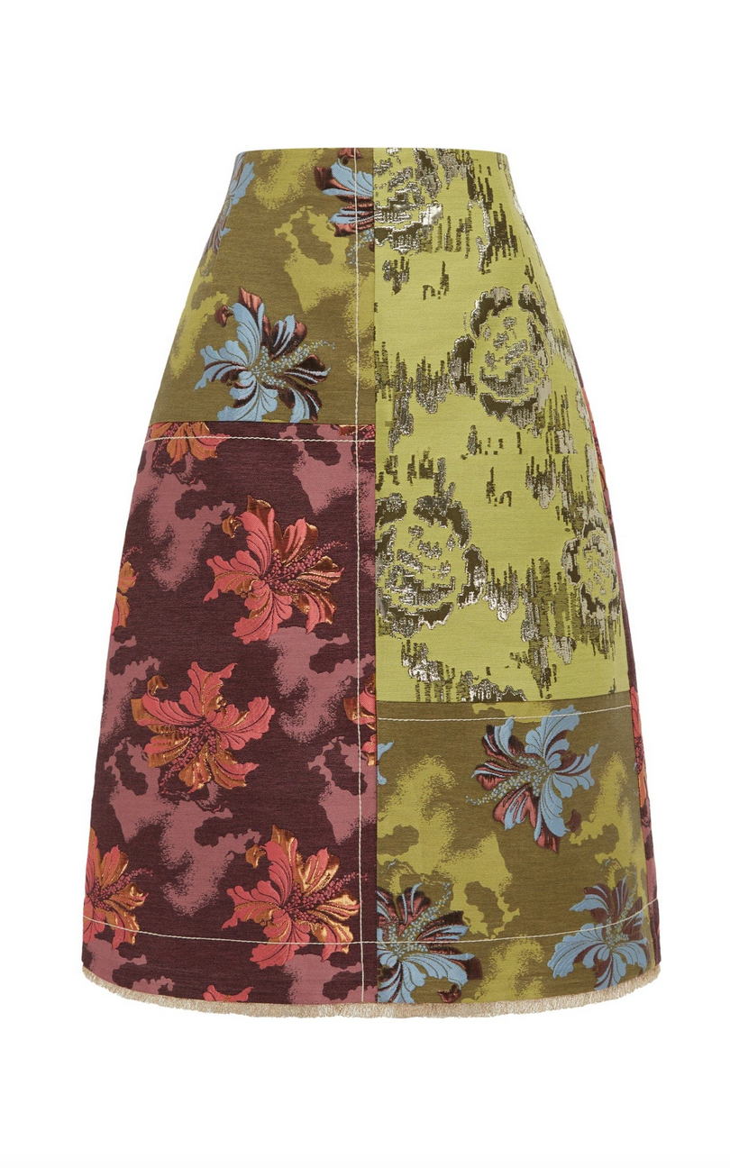 adriana jacquard skirt